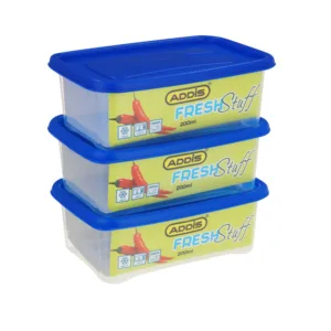 ADDIS FRESH STUFF RECTANGLE FOOD SAVER 200ml (1x3pc)