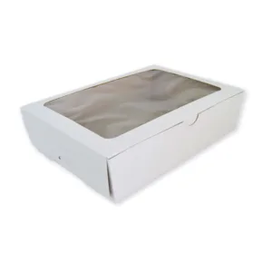 (10) MUFFIN BOXES WHITE 13x9x3   12s