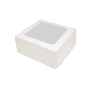 (10) MUFFIN BOXES WHITE 6x6x3    4s