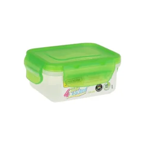 ADDIS RECT. FOOD SAVER WITH GREEN LOCKED LID 200ml