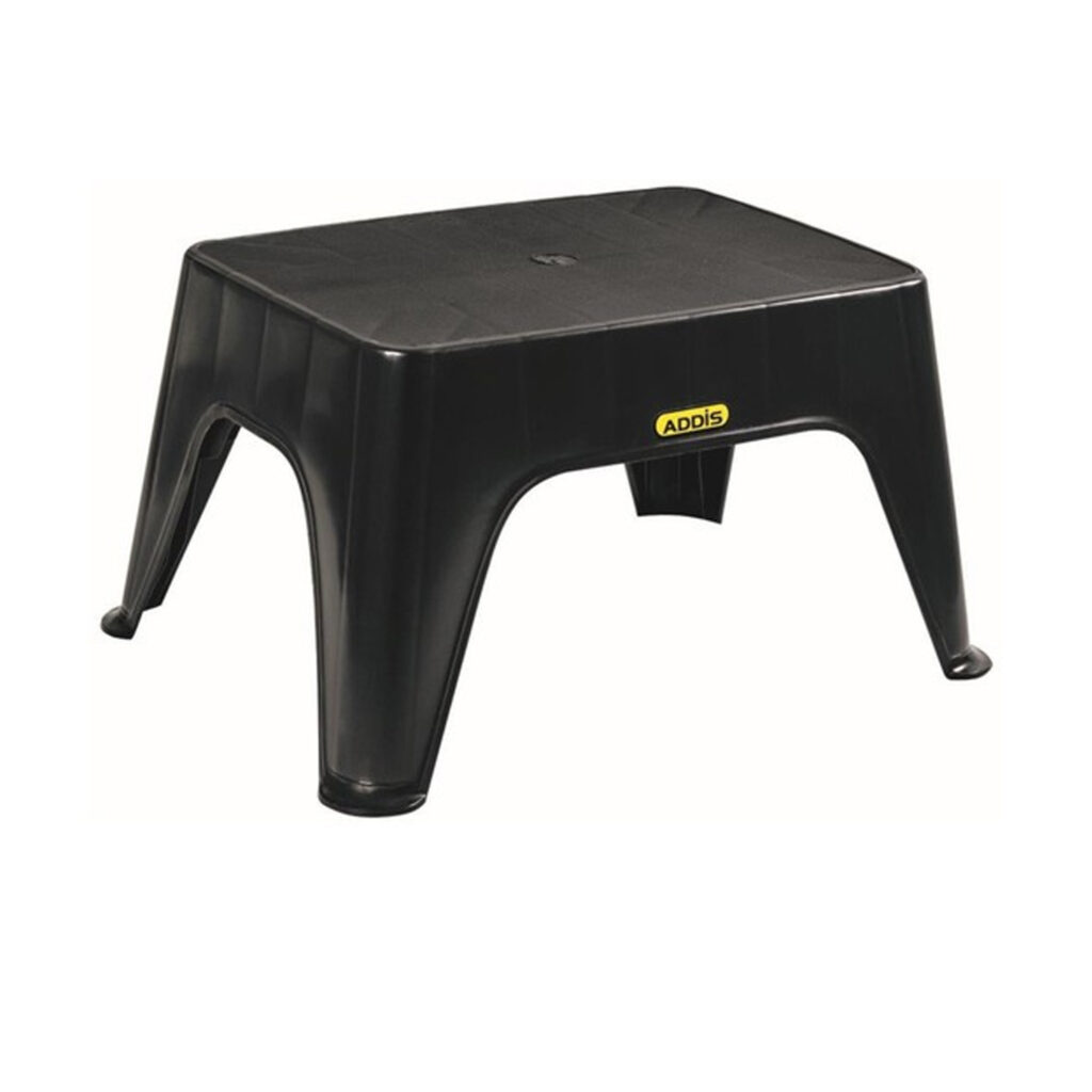 ADDIS SINGLE STEP STOOL BLACK - Hasmart