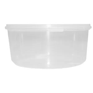 PLASTIC CLEAR TUB WITH TAMPER PROOF LID 1.5Lt