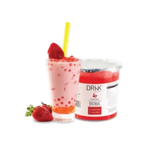 DRNK POPPING BOBA 1/1.2kg STRAWBERRY FLAVOURED