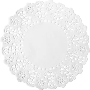 PAPER DOILIES ROUND WHITE 140mm (1x250)
