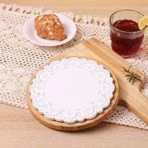 DOILIES WHITE PAPER ROUND 150mm (1x24)
