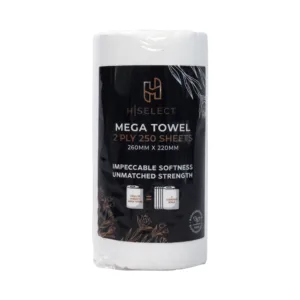 H-SELECT MEGA TOWEL 2 PLY 250 SHEETS 260x220mm