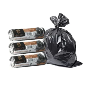 H-SELECT REFUSE BAG ON ROLL BLACK 90L BIN 750x950mm (1x20)