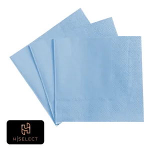 H-SELECT SERVIETTE 33x33cm 2-PLY BABY BLUE (1x50)