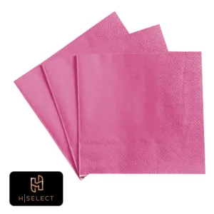 H-SELECT SERVIETTE 33x33cm 2-PLY CERISE (1x50)