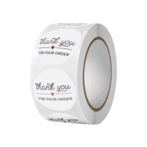 PRINTED STICKERS ON ROLL 2.5cm "THANK YOU" (1x500)