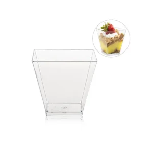 ACRYLIC DESSERT SQUARE CUP 45x30mm (1x25) (TBD)