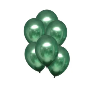 HELIUM BALLOON 12" CHROME EMERALD GREEN (1x10)