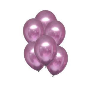 HELIUM BALLOON 12" CHROME FLAMINGO (1x10) (TBD)
