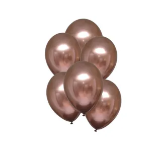 HELIUM BALLOON 12" CHROME ROSE COPPER (1x10)