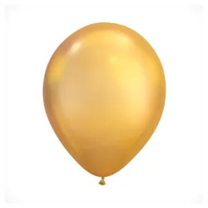 METALLIC BALLOON 27cm GOLD HELIUM/AIR (1x10)