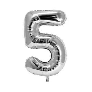 BALLOON FOIL 32" SILVER NO. 5 (AIR ONLY) (TBD)