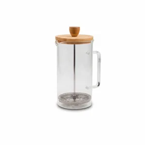 THE BARISTA GLASS TEA PRESS & BAMBOO LID 350ml (TBD)