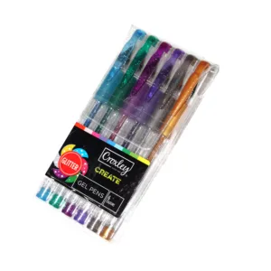 CROXLEY ASS GLITTER GEL PENS 6 SET