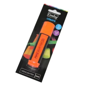 CROXLEY HIGHLIGHTER ORANGE CARDED