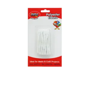 POLYESTER ELASTIC WHITE 4mmx8m (TBD)