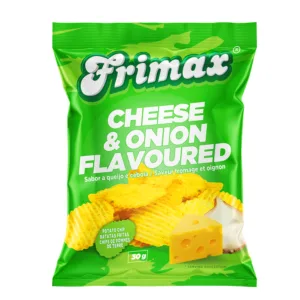 FRIMAX CHEESE & ONION FLAVOURED POTATO CHIPS 125g