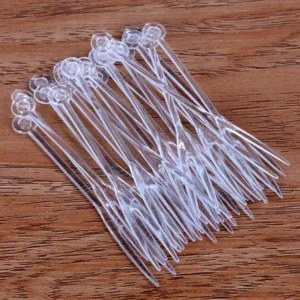 FRUIT FORK PLASTIC 12cm CLEAR (1x50)