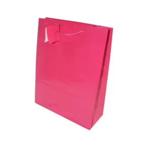 GIFT BAG DARK PINK 26+9x32