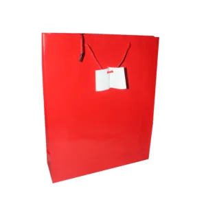 GIFT BAG RED 31x38cm