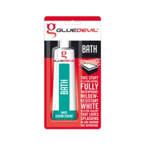 GLUE DEVIL BATH WHITE SILICONE SEALANT 90ml