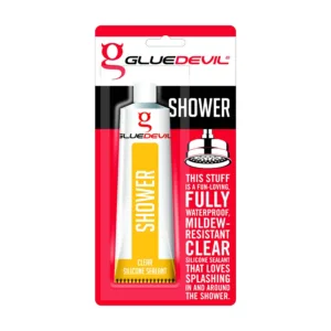 GLUE DEVIL SHOWER CLEAR SILICONE SEALANT 90ml