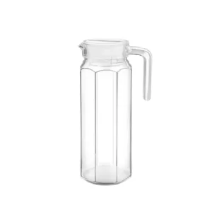 RED CHERRY CATERING JUG WITH LID GLASS 1.1lt