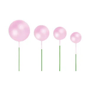 H-SELECT CAKE BALL PICKS 2-4CM PINK 10PC (TBD)