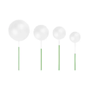 H-SELECT CAKE BALL PICKS 2-4CM SHIMMERING WHITE 10PC (TBD)