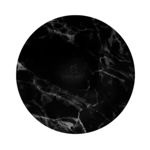 H-SELECT CAKE BOARD THIN ROUND BLACK MARBLE 10" (TBD)