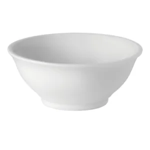 LARAH OPAL GLASS SERVING BOWL DEEP 8" PLAIN WHITE (TBD)