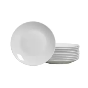 LARAH OPAL GLASS SIDE PLATE 7" PLAIN WHITE (TBD)