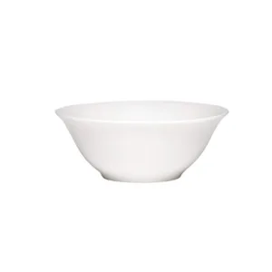 LARAH OPAL GLASS VEG BOWL 4.2" PLAIN WHITE (TBD)