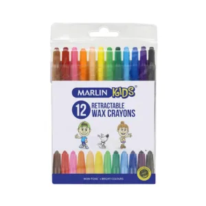 MARLIN RETRACTABLE CRAYONS  12PC