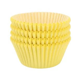 CARMEN MUFFIN CUPS SOLID YELLOW 50x32