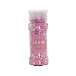 NONPAREILS  #2 VALENTINES MIX 100g PINK/WHITE PEARLS