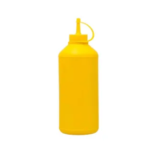 YELLOW PLASTIC SAUCE BOTTLE  1LT