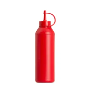 RED PLASTIC SAUCE BOTTLE 250ML