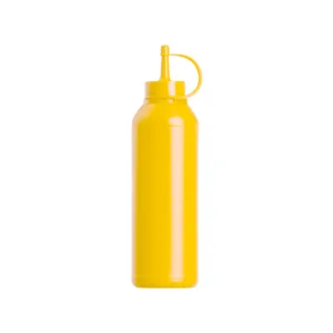 YELLOW PLASTIC SAUCE BOTTLE 250ML