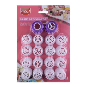 PLASTIC RUSSIAN ICING NOZZLE SET  (1x20pc)