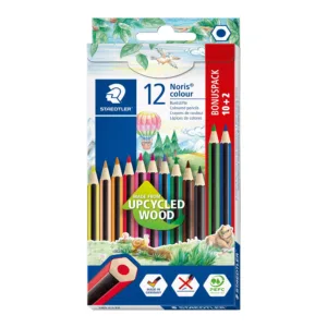 STAEDTLER COLOUR PENCIL SET  12PC BONUS PACK