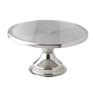STEEL KING STAINLESS STEEL CAKE STAND  30cm