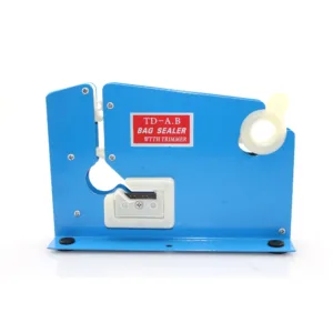SECURITY TAPE BAG SEALER WITH TRIMMER 12mm