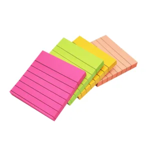STICKY NOTES PAD ASSORTED COLOURS 76x76mm 100 SHEETS