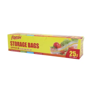 STORAGE BAGS WITH ZIPLOCK LARGE 24x28CM 25PCS (TBD)