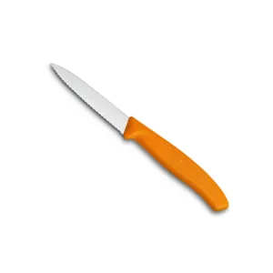 VICTORINOX SERRATED PARING KNIFE ORANGE 8cm